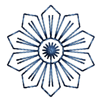 Simple Flower Stitch Embroidery