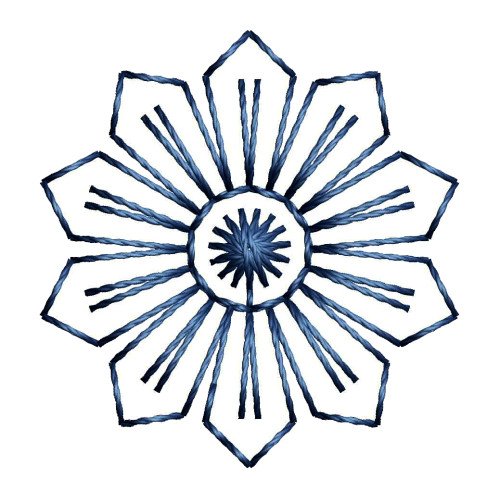 Simple Flower Stitch Embroidery