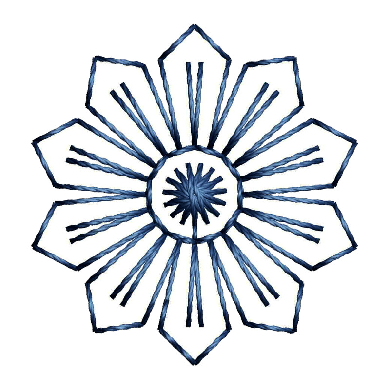 Simple Flower Stitch Embroidery