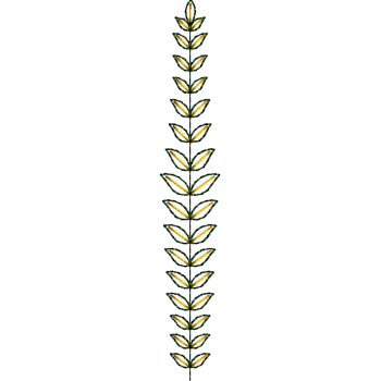 Simple Leaf Embroidery Design