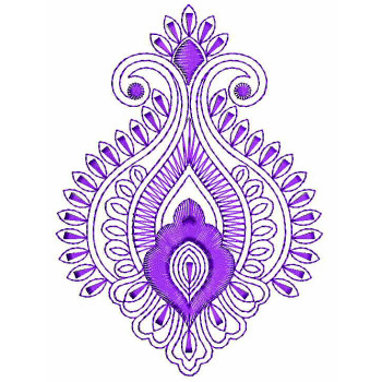 Simple Outline Applique Embroidery Design 25721