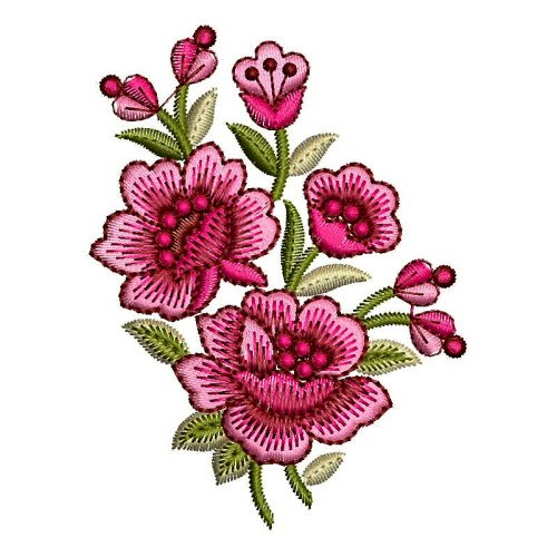 Simple Rose Embroidery Pattern