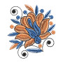 Simple Small Flower Applique Embroidery