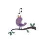 Singing Bird Embroidery Design