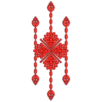 Skirt Applique Embroidery Design 25286