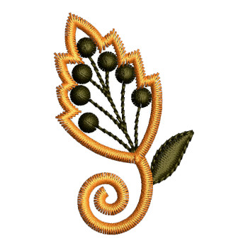 Small Butti Embroidery