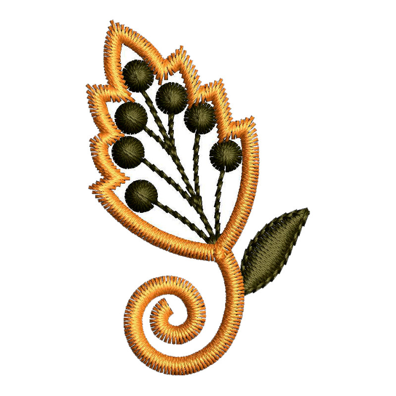 Small Butti Embroidery