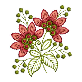 Small Embroidery Flower