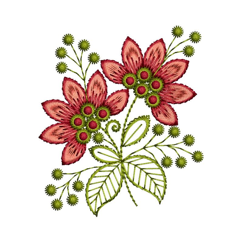 Small Embroidery Flower