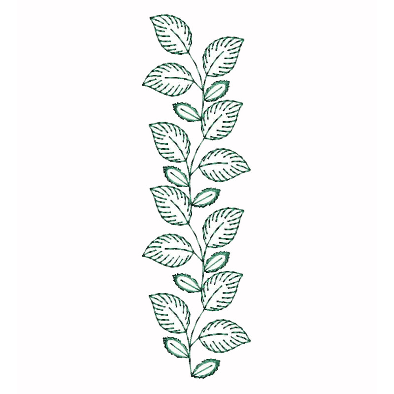 Small Embroidery Leaves