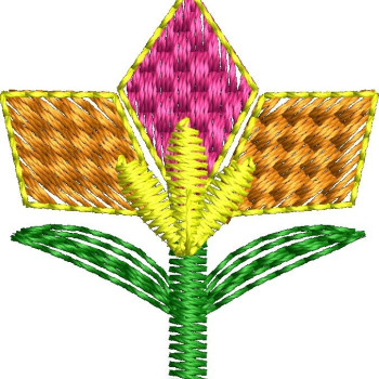 Small Floral Embroidery Design 26233
