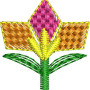 Small Floral Embroidery Design 26233