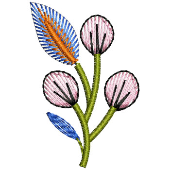 Small Kali Embroidery Applique 25858