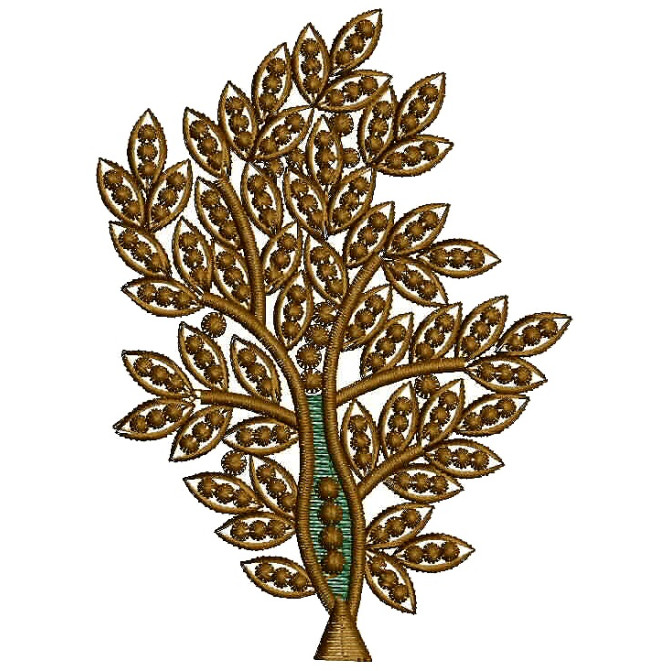 Small Leaf Applique Embroidery Design 25043