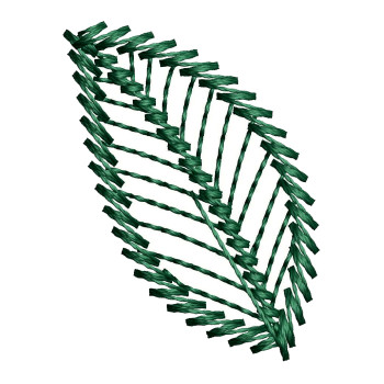 Small Leaf Embroidery Design