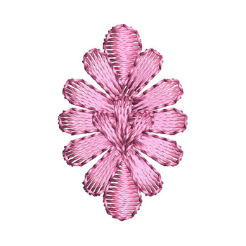 Small Pink Butta Embroidery Dress