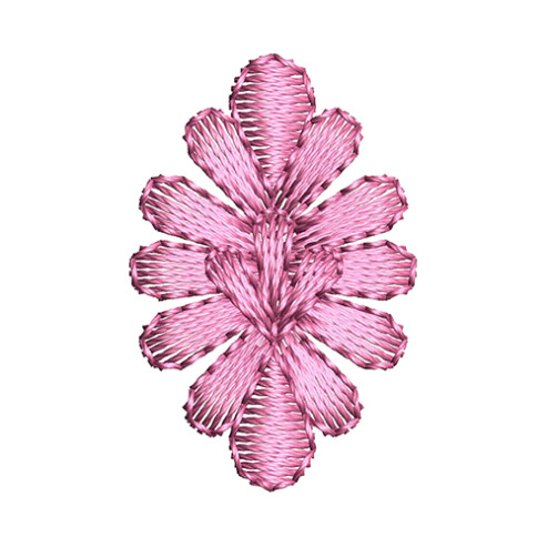 Small Pink Butta Embroidery Dress