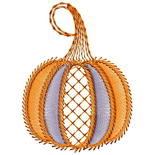 Small Pumpkin Applique Embroidery Design 24798