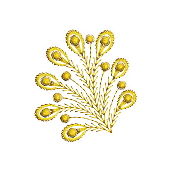 Small embroidery Butti Design For Kurtis