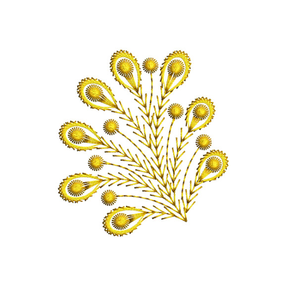 Small embroidery Butti Design For Kurtis