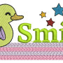 Smile Embroidery Text Design