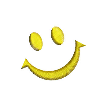 Smiley Face Embroidery Design