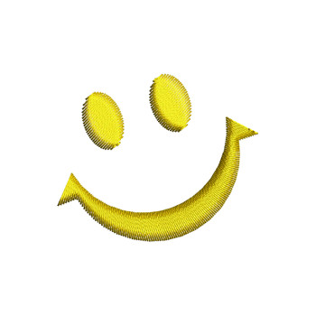 Smiley Face Embroidery Design