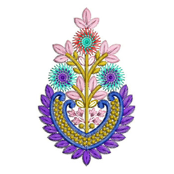 Snowflake Floral Embroidery Applique