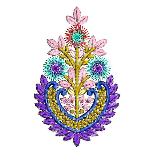 Snowflake Floral Embroidery Applique