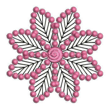 Snowflake Machine Embroidery Design 26195