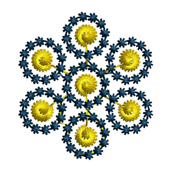 Snowflake Machine Embroidery Pattern