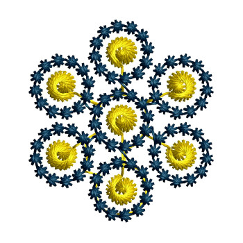 Snowflake Machine Embroidery Pattern