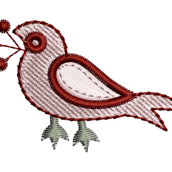 Sparrow Applique Embroidery Design 25116