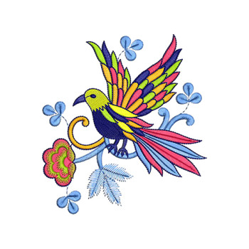 Sparrow Bird Embroidery Design