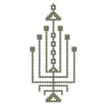 Spring Style Cross Stitch Applique Embroidery 25074