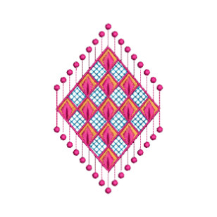 Square Embroidery Motif Design