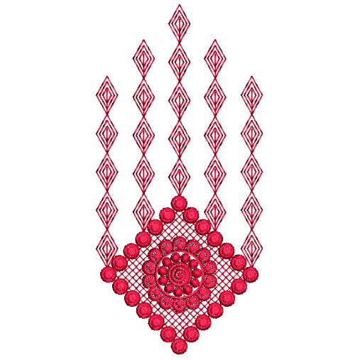 Square Jumkha Style Embroidery Design 25349