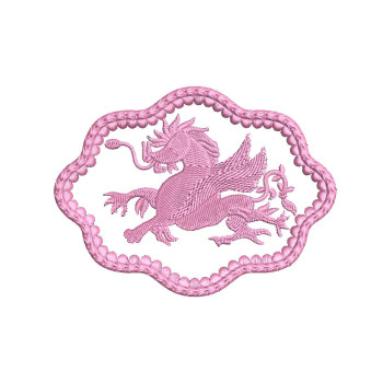 Striking Korean Dragon Embroidery Design