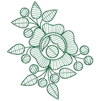 Stylist Applique Embroidery Design 25990