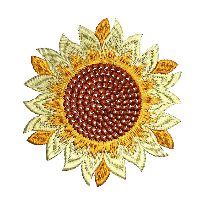 Sunflower Embroidery Pattern