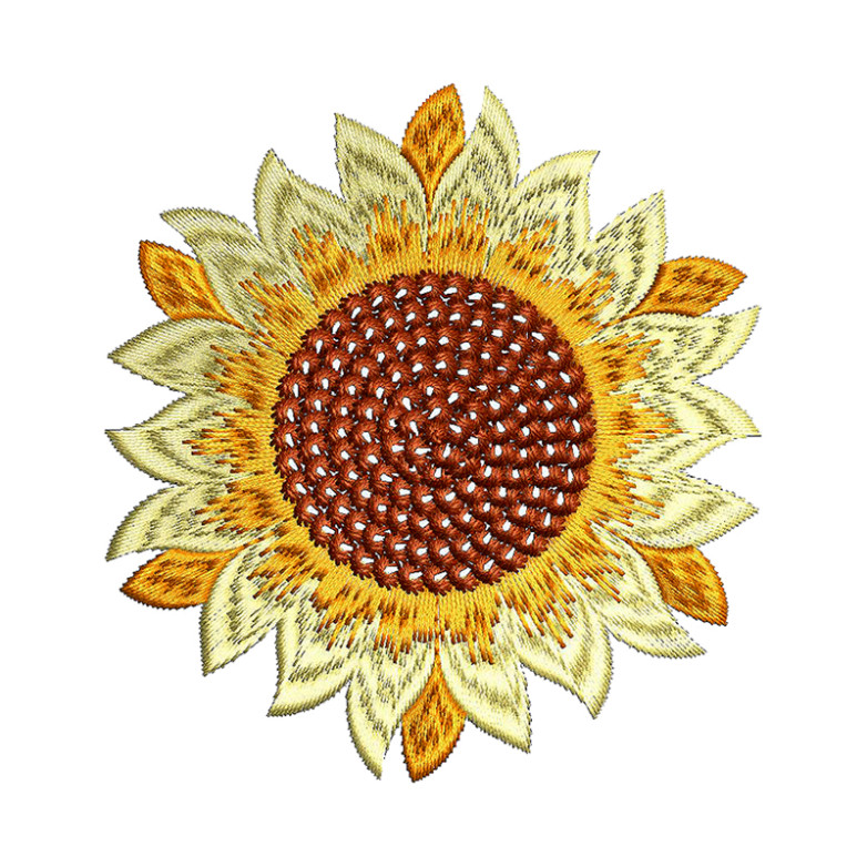 Sunflower Embroidery Pattern