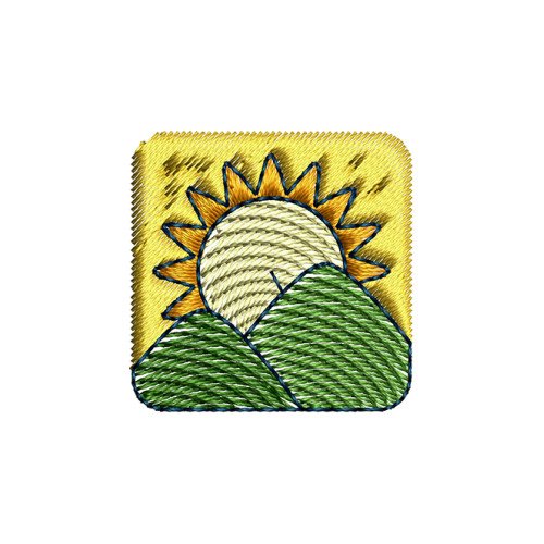 Sunset Embroidery Design