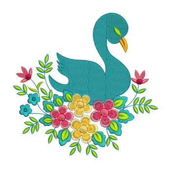 Swan Embroidery Pattern
