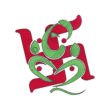 Ganesha Embroidery Design 23372