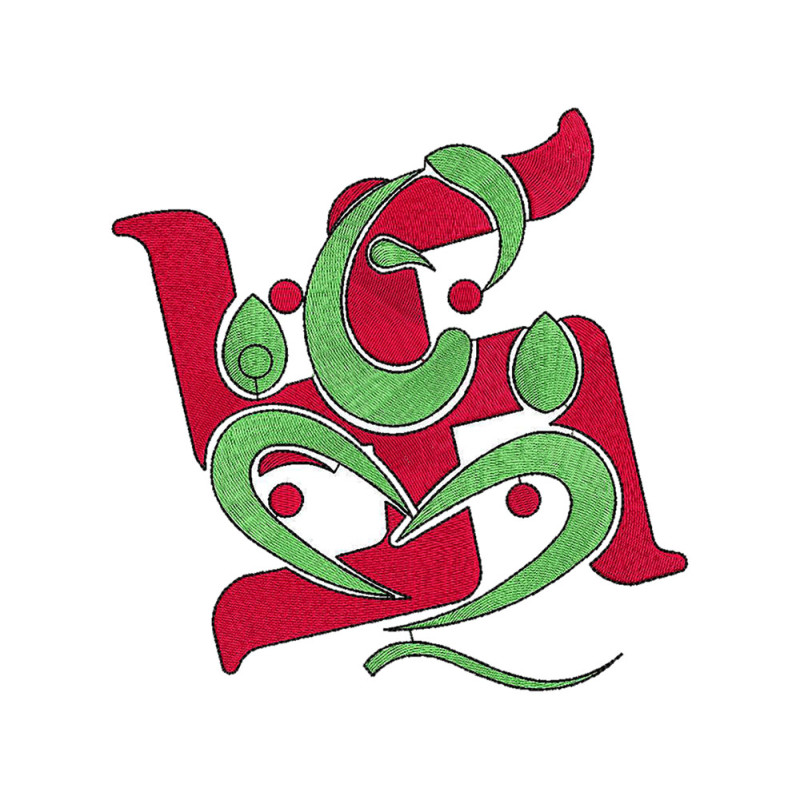 Ganesha Embroidery Design 23372