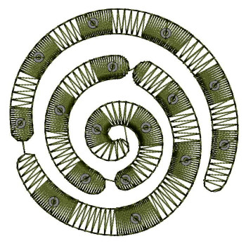 Simple Embroidery Applique Design 25738