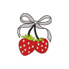 Sweet Strawberry Embroidery Design