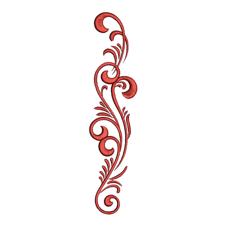 Swirl Embroidery Design