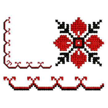 Table Corner Cross Stitch Combo