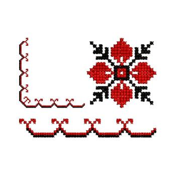 Table Corner Cross Stitch Combo